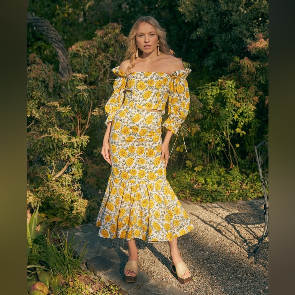 Eddy Patsy Fluted Pencil Skirt